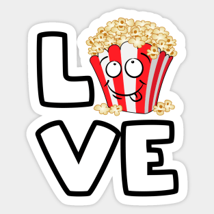 Love Popcorn Sticker